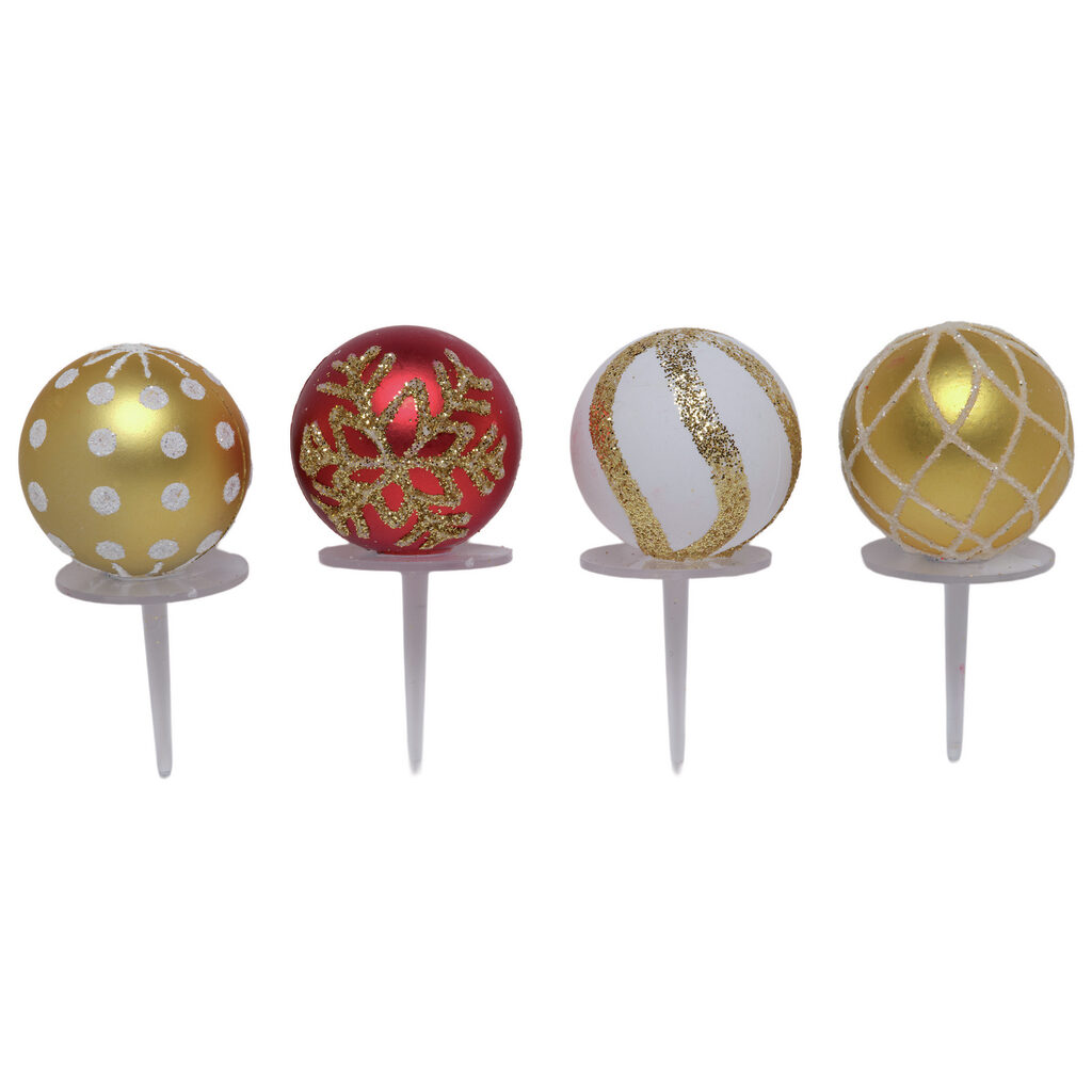 Sujets boules de Noël assorties
