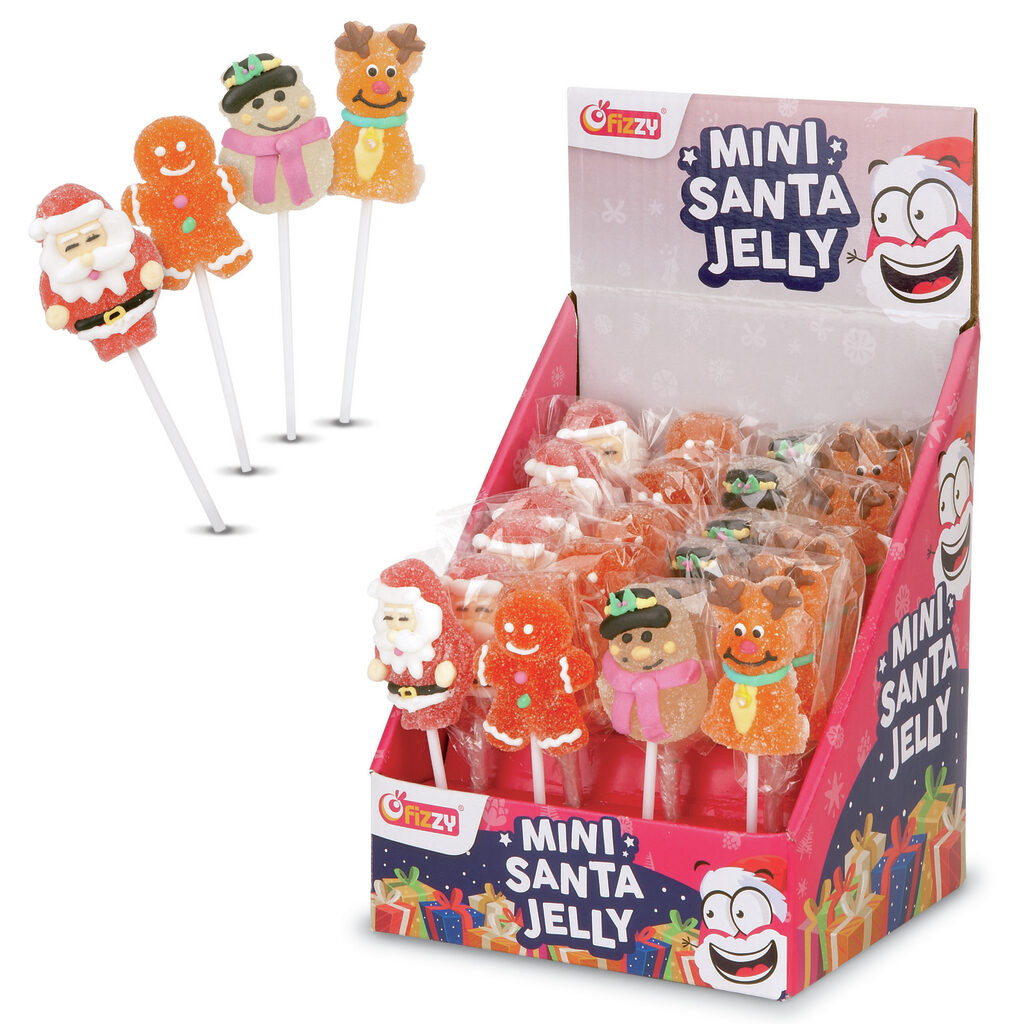 Sucettes Mini Santa Jelly