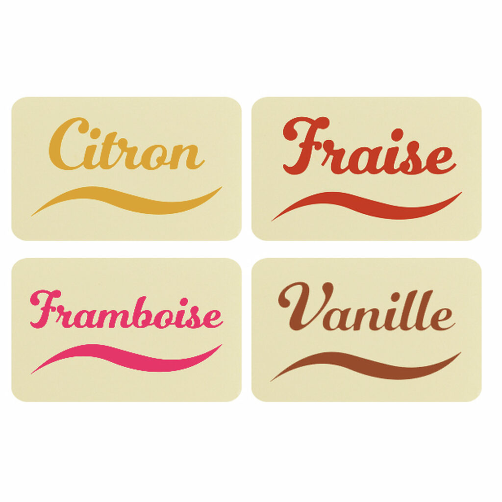 Rectangles noms de fruits