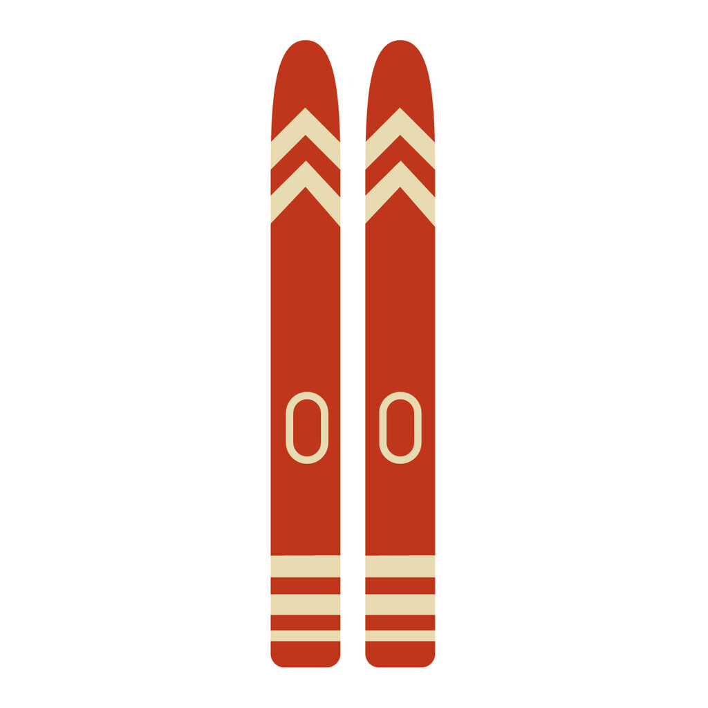 Paire de skis "Noël"