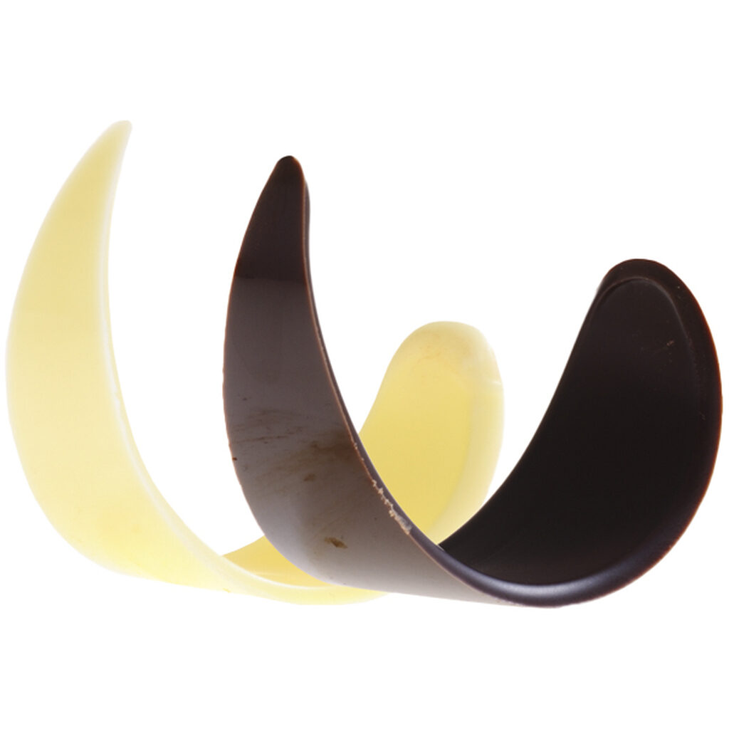 Volutes gouttes chocolat