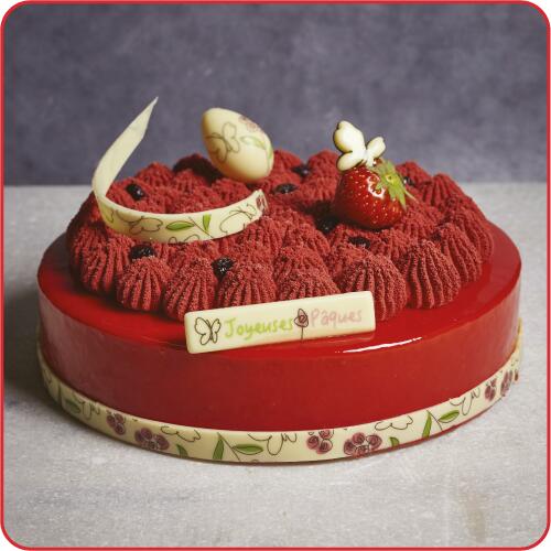 Entremets Carmin Vanillé